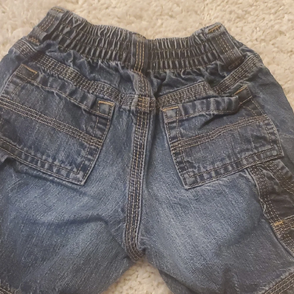 5 For‎ 25$ Old Navy Denim Shorts Boys Size 12-18 Months Blue